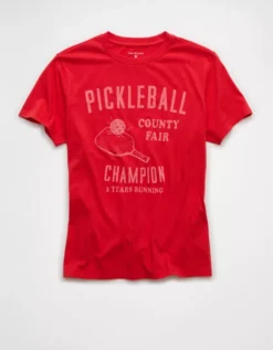 AE Classic Sporty Graphic T-Shirt Cherry -American Eagle Fashion 0531 1202 703 f