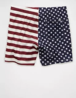 AE Sofa Surfin' 6" Mesh Lounge Short Multi -American Eagle Fashion 0552 2024 900 b