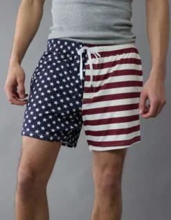 AE Sofa Surfin' 6" Mesh Lounge Short Multi -American Eagle Fashion 0552 2024 900 os