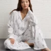 AE Halloween Cotton Gauze PJ Set White
