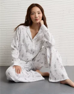 AE Halloween Cotton Gauze PJ Set White
