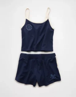 AE Sporty PJ Set Navy -American Eagle Fashion 0575 1300 410 f