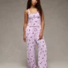 AE Witchy Woodstock Luxe Plush PJ Set Lilac Ice