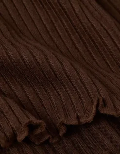 AE Ribbed Plush PJ Set Brown -American Eagle Fashion 0575 1331 200 d1