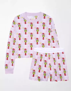 AE Grinch Plush PJ Set 5 AE Grinch Plush PJ Set -American Eagle Fashion 0575 2959 133 f