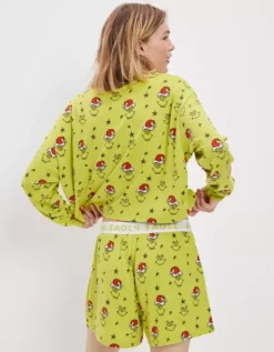 AE Grinch Fall Plush PJ Set -American Eagle Fashion 0575 2960 300 ob