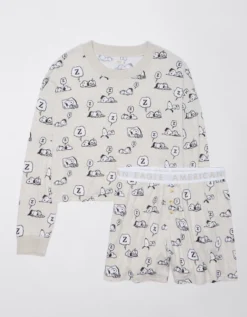 AE Snoopy Fall Plush PJ Set -American Eagle Fashion 0575 2961 092 f