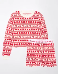 AE Fair Isle Plush PJ Set -American Eagle Fashion 0575 2963 600 f