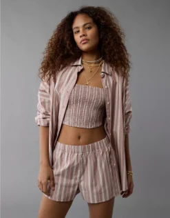 AE 3-Piece Woven Lounge Set Medium Brown