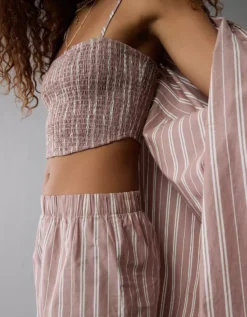 AE 3-Piece Woven Lounge Set Medium Brown -American Eagle Fashion 0575 3711 202 os