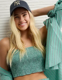 AE 3-Piece Woven Lounge Set Green -American Eagle Fashion 0575 3711 300 os