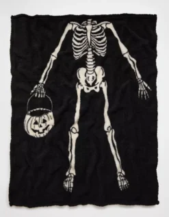 AE Skeleton Blanket Black -American Eagle Fashion 0577 8392 001 d1