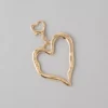 AEO Heart Bag Charm Gold
