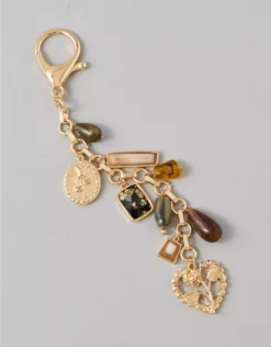 AEO Stones Bag Charm Gold