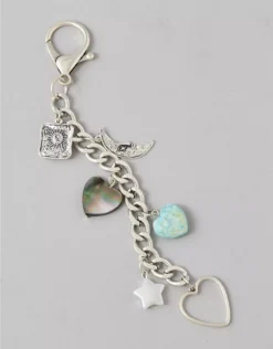 AEO Silver Bag Charm Silver