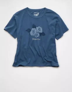 AE Ex-Boyfriend Grateful Dead Graphic T-Shirt Navy -American Eagle Fashion 1095 1628 410 f
