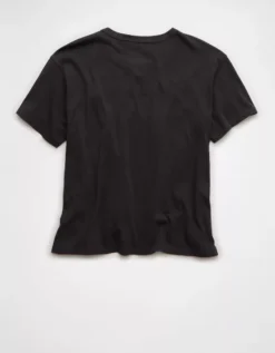 AE Ex-Boyfriend Rolling Stones Graphic T-Shirt Faded Black -American Eagle Fashion 1095 1630 094 b