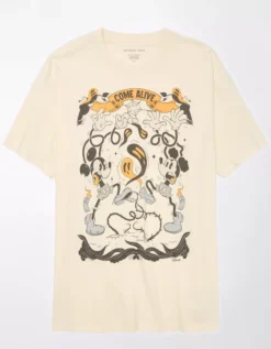 AE Oversized Halloween Mickey Graphic Tee 5 AE Oversized Halloween Mickey Graphic Tee -American Eagle Fashion 1095 9008 106 f