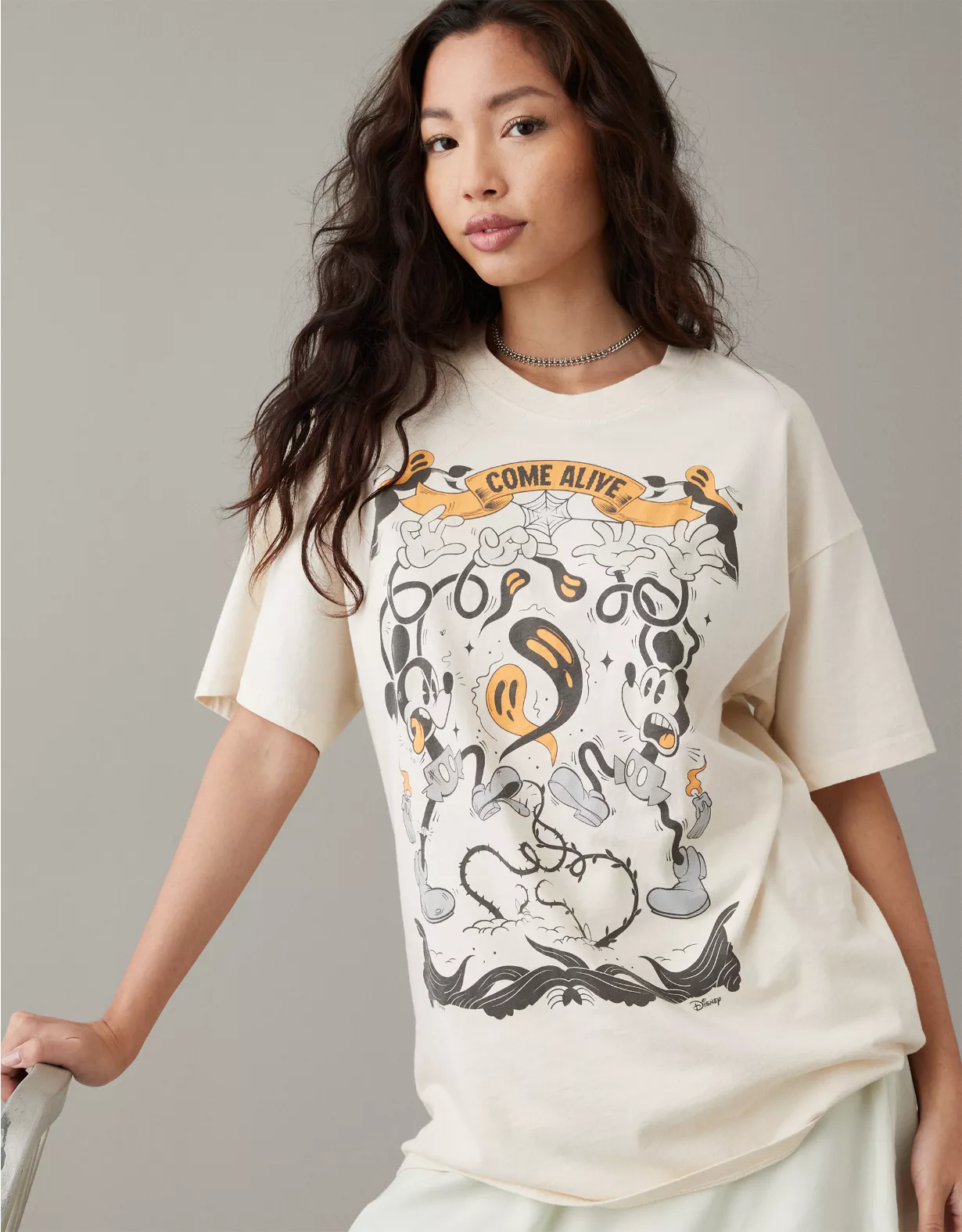 AE Oversized Halloween Mickey Graphic Tee 1 AE Oversized Halloween Mickey Graphic Tee
