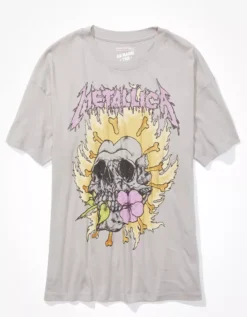 AE Oversized Metallica Graphic Tee -American Eagle Fashion 1095 9463 008 f