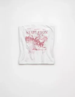 AE Chris Stapleton Graphic Tube Top White -American Eagle Fashion 1097 6491 100 f