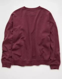 AE Halloween Graphic Sweatshirt Wineberry -American Eagle Fashion 1098 2800 902 b