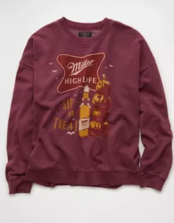 AE Halloween Graphic Sweatshirt Wineberry -American Eagle Fashion 1098 2800 902 f
