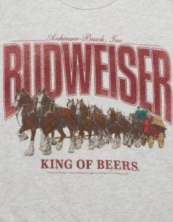 AE Budweiser Graphic Sweatshirt Heather Gray -American Eagle Fashion 1098 2847 006 d1