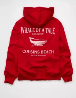 AE X The Summer I Turned Pretty Hoodie Ruby Kiss -American Eagle Fashion 1098 2994 688 b