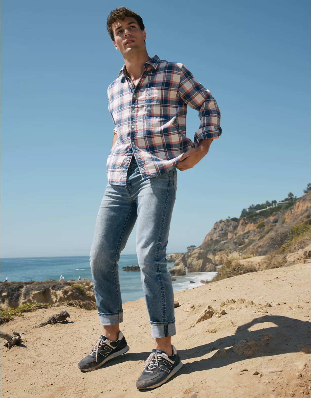 AE AirFlex+ Distressed Athletic Straight Jean 1 AE AirFlex+ Distressed Athletic Straight Jean