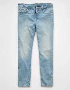AE EasyFlex Athletic Straight Jean Faded Light 7 AE EasyFlex Athletic Straight Jean Faded Light -American Eagle Fashion 1115 6952 455 f