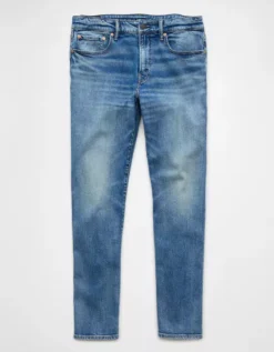 AE AirFlex+ Athletic Straight Jean Medium Vintage Wash 8 AE AirFlex+ Athletic Straight Jean Medium Vintage Wash -American Eagle Fashion 1115 6953 489 f