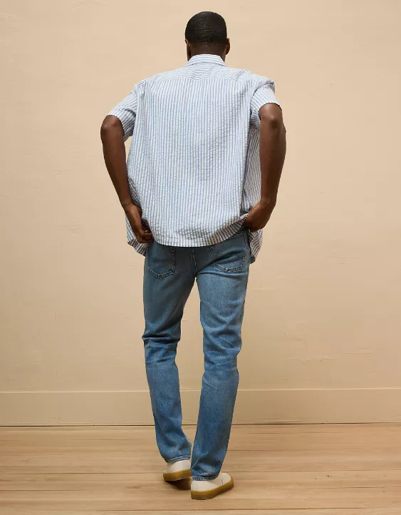 AE AirFlex+ Athletic Straight Jean Medium Vintage Wash 2 AE AirFlex+ Athletic Straight Jean Medium Vintage Wash - Image 2