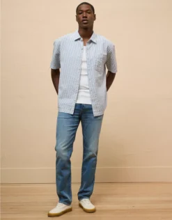 AE AirFlex+ Athletic Straight Jean Medium Vintage Wash