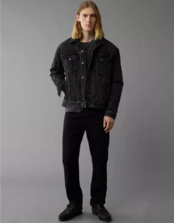 AE AirFlex+ Athletic Straight Jean Black