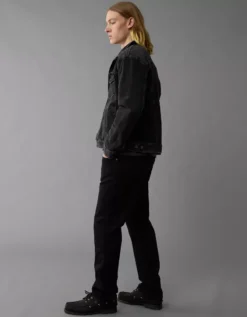 AE AirFlex+ Athletic Straight Jean Black 9 AE AirFlex+ Athletic Straight Jean Black -American Eagle Fashion 1115 6956 001 os