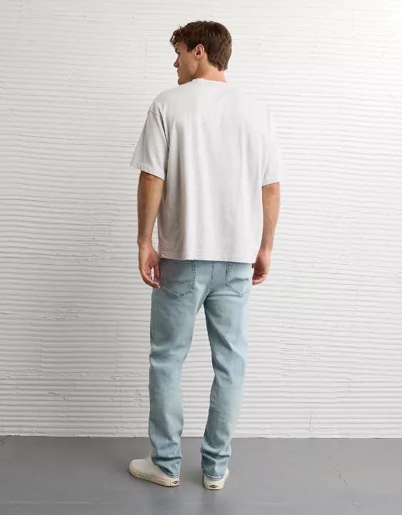 AE EasyFlex +TENCEL™ Fibers Athletic Straight Jean Skylight 2 AE EasyFlex +TENCEL™ Fibers Athletic Straight Jean Skylight - Image 2