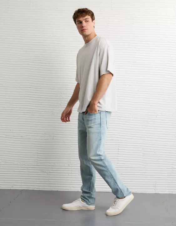 AE EasyFlex +TENCEL™ Fibers Athletic Straight Jean Skylight 5 AE EasyFlex +TENCEL™ Fibers Athletic Straight Jean Skylight - Image 5