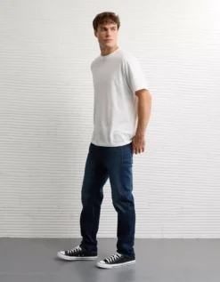 AE AirFlex+ Athletic Straight Jean Authentic Dark Indigo -American Eagle Fashion 1115 7349 965 os