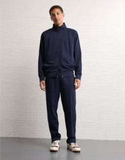 AE 24/7 Knit Pleated Pull-On Pant Rich Navy
