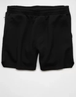 AE 24/7 6" Jogger Short Black -American Eagle Fashion 1130 7847 001 f
