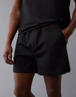 AE 24/7 6" Jogger Short Black -American Eagle Fashion 1130 7847 001 os