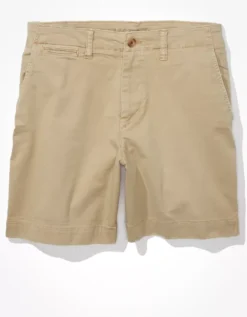 AE Flex 7" Lived-In Khaki Short 5 AE Flex 7" Lived-In Khaki Short -American Eagle Fashion 1131 7366 212 f