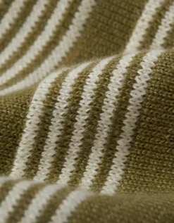 AE Weekend Button-Up Striped Sweater Polo Shirt Green -American Eagle Fashion 1148 1951 300 d1