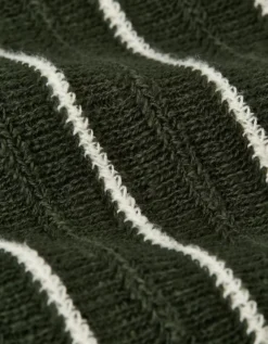 AE Weekend Pinstripe Button-Up Sweater Polo Shirt Green Alpine -American Eagle Fashion 1148 2019 283 d1