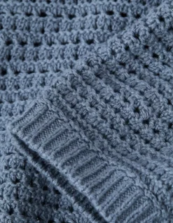 AE Open Knit Sweater T-Shirt Rich Navy -American Eagle Fashion 1149 1996 405 d1