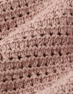 AE Open Knit Sweater T-Shirt Dusty Pink -American Eagle Fashion 1149 1996 654 d1