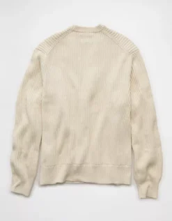 AE Washed Shaker Cardigan Cream -American Eagle Fashion 1149 2060 106 b