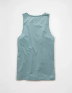 AE Logo Graphic Tank Top Teal -American Eagle Fashion 1161 4320 395 b