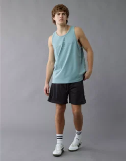 AE Logo Graphic Tank Top Teal